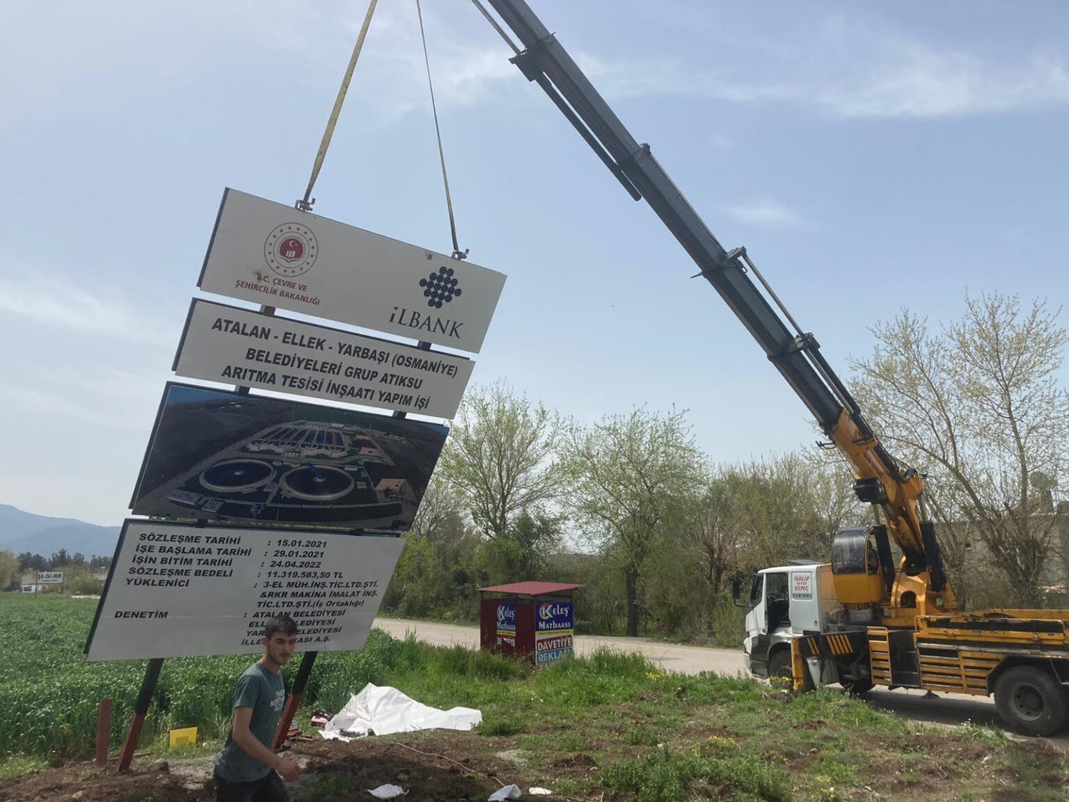 totem tabela vinç montaj